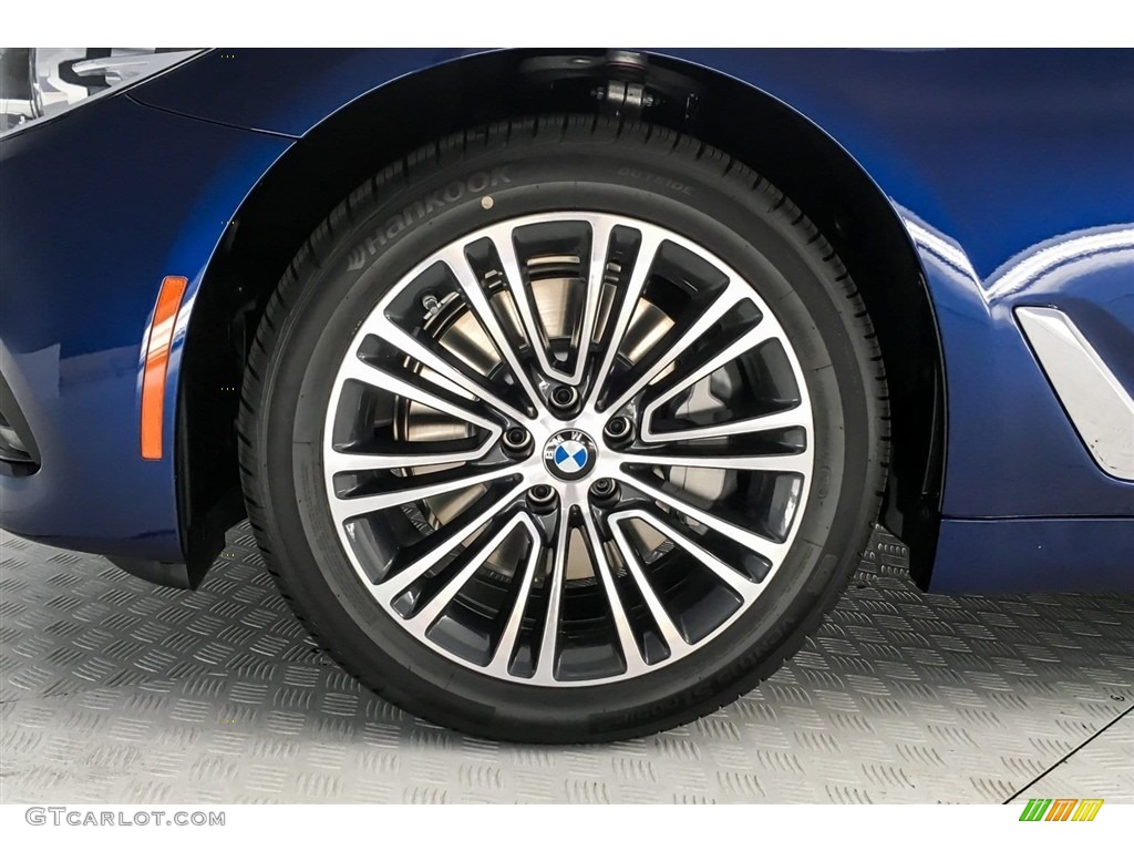 2018 5 Series 540i Sedan - Mediterranean Blue Metallic / Ivory White photo #9