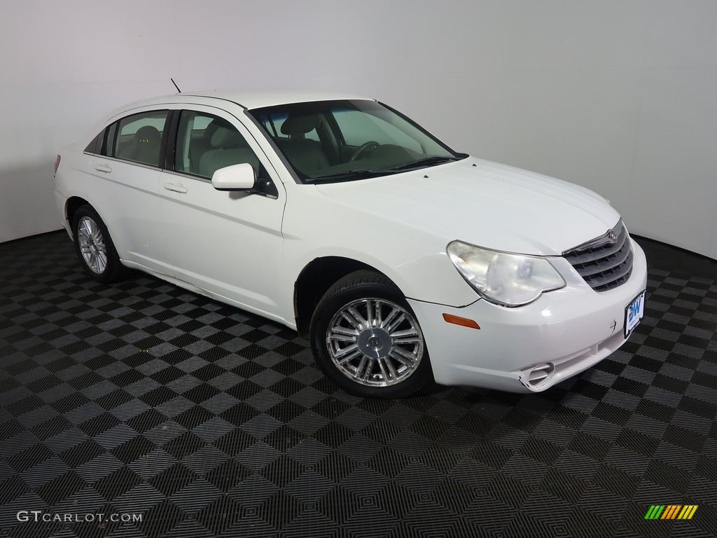 2008 Sebring Touring Sedan - Stone White / Dark Khaki/Light Graystone photo #4