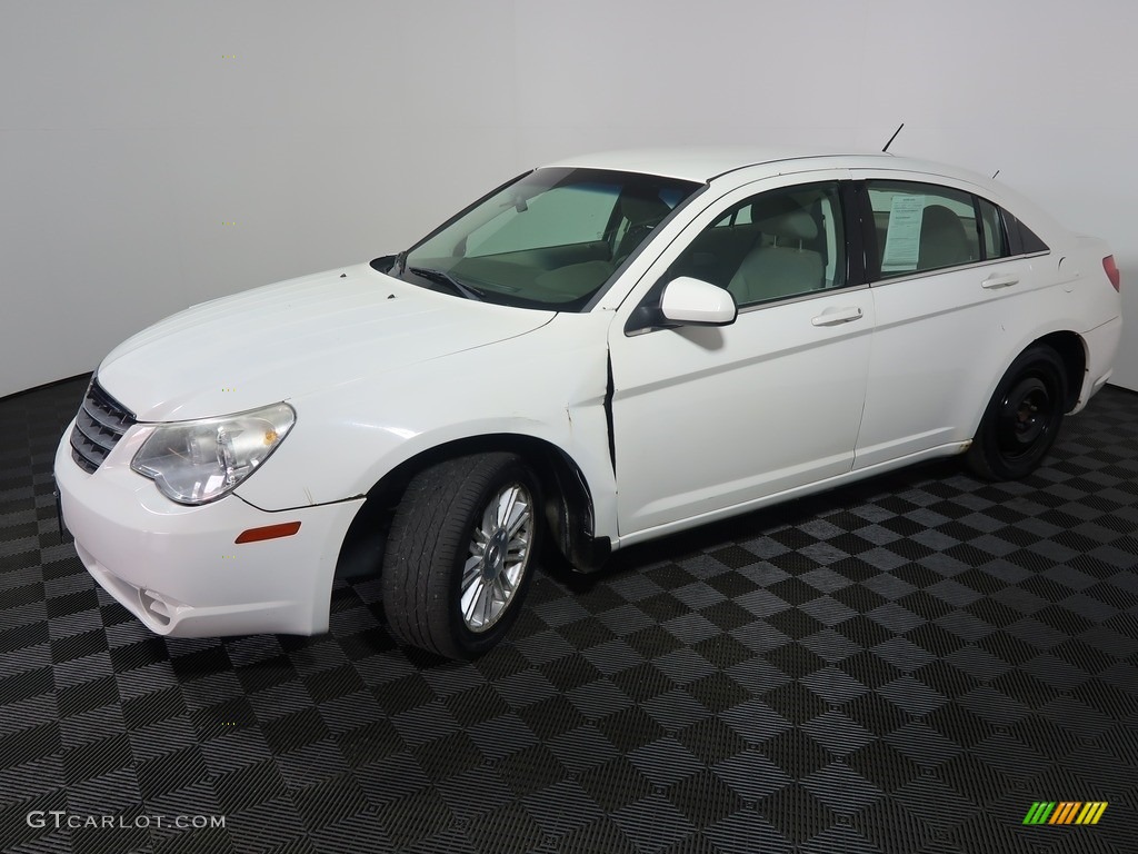 2008 Sebring Touring Sedan - Stone White / Dark Khaki/Light Graystone photo #7