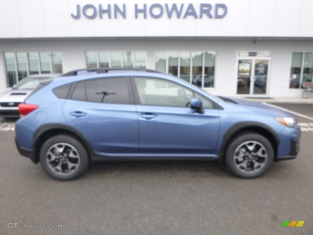 2019 Crosstrek 2.0i Premium - Quartz Blue Pearl / Gray photo #3