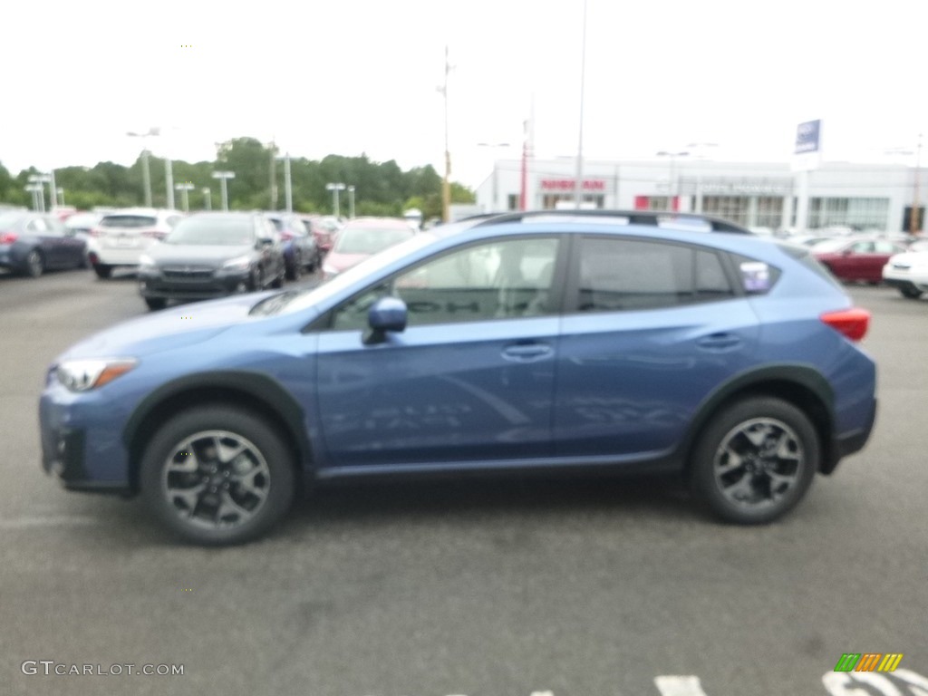2019 Crosstrek 2.0i Premium - Quartz Blue Pearl / Gray photo #7