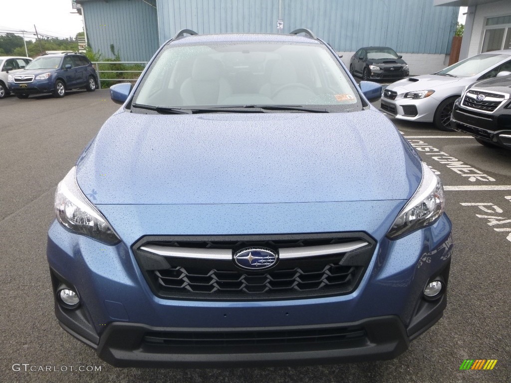 2019 Crosstrek 2.0i Premium - Quartz Blue Pearl / Gray photo #9