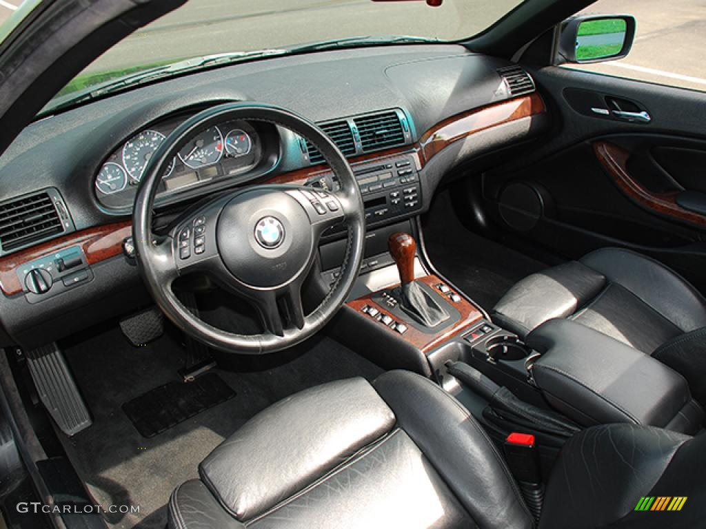 2004 3 Series 330i Convertible - Jet Black / Black photo #4