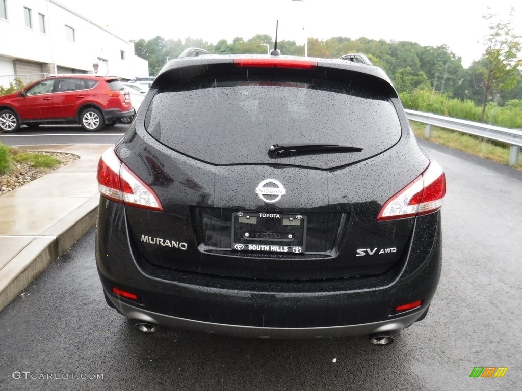 2011 Murano SV AWD - Super Black / Black photo #7