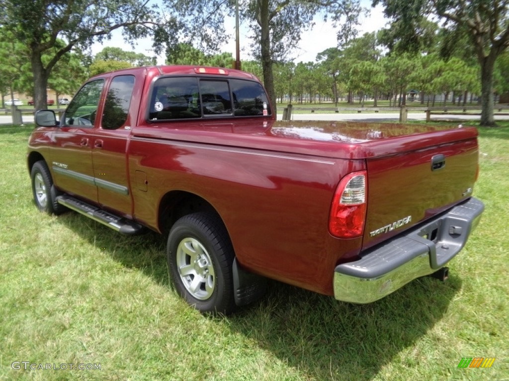 2005 Tundra SR5 Access Cab - Salsa Red Pearl / Light Charcoal photo #5