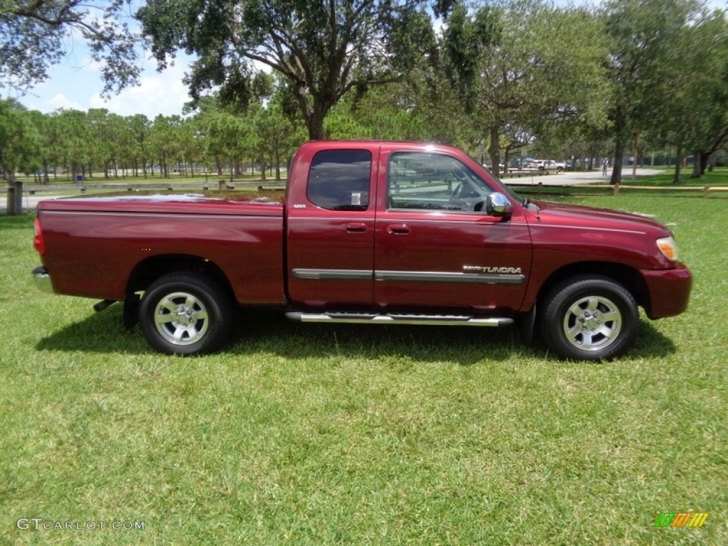 2005 Tundra SR5 Access Cab - Salsa Red Pearl / Light Charcoal photo #11