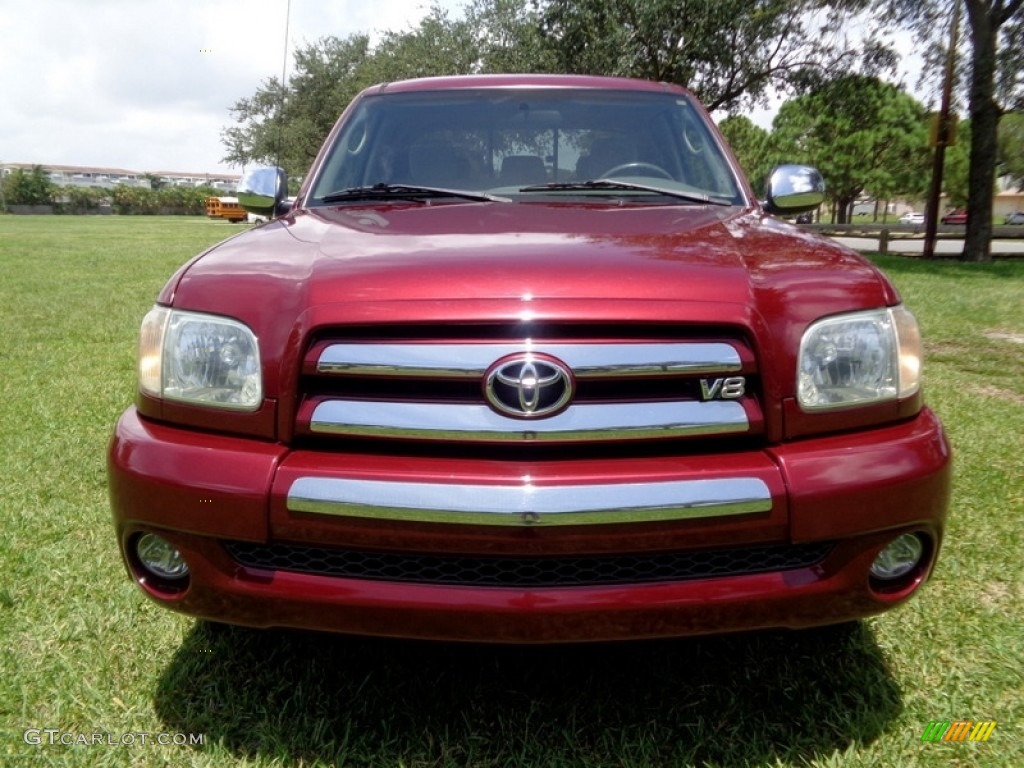 2005 Tundra SR5 Access Cab - Salsa Red Pearl / Light Charcoal photo #15