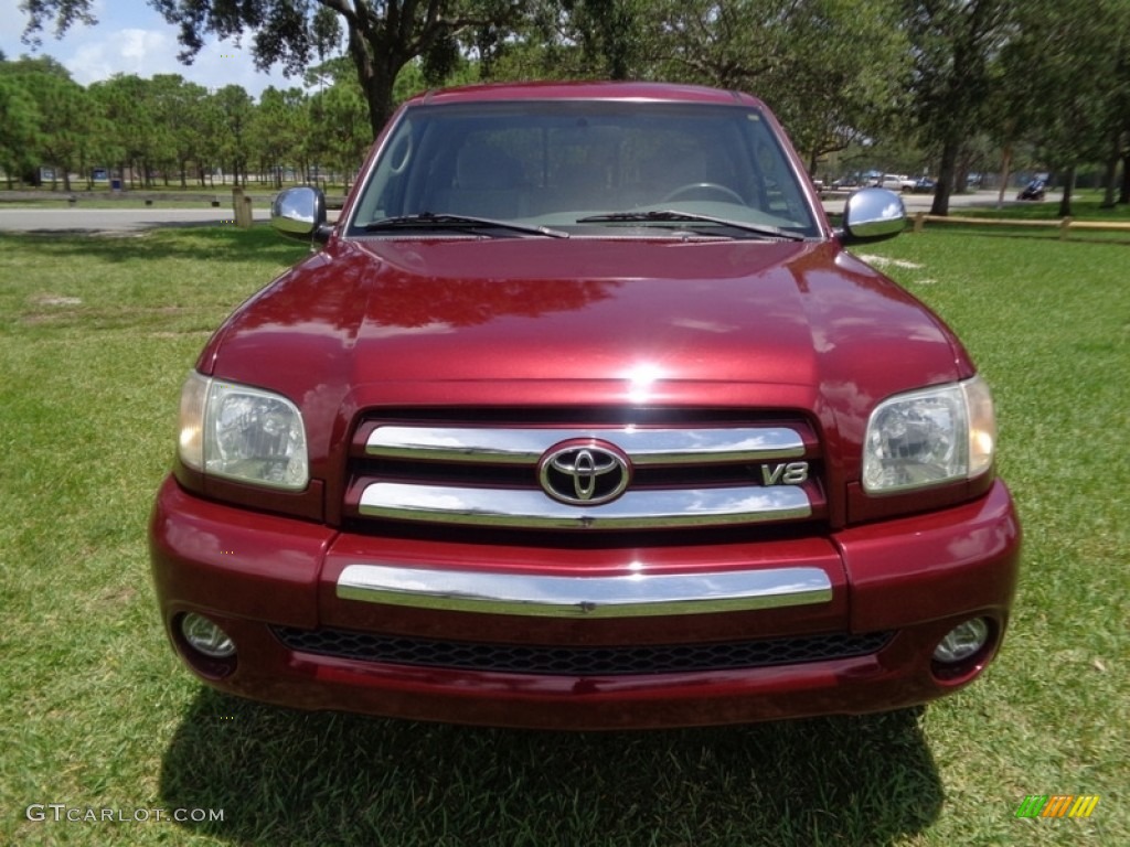 2005 Tundra SR5 Access Cab - Salsa Red Pearl / Light Charcoal photo #46