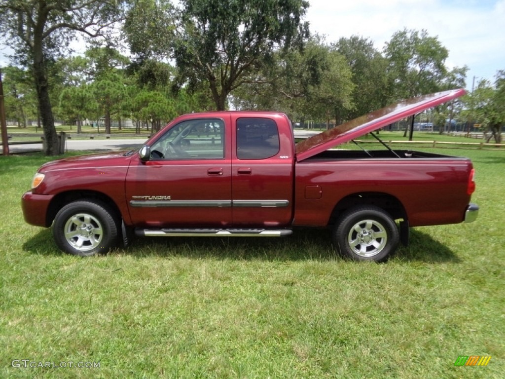 2005 Tundra SR5 Access Cab - Salsa Red Pearl / Light Charcoal photo #60