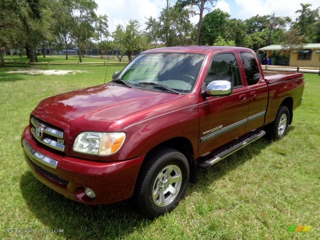 2005 Tundra SR5 Access Cab - Salsa Red Pearl / Light Charcoal photo #62