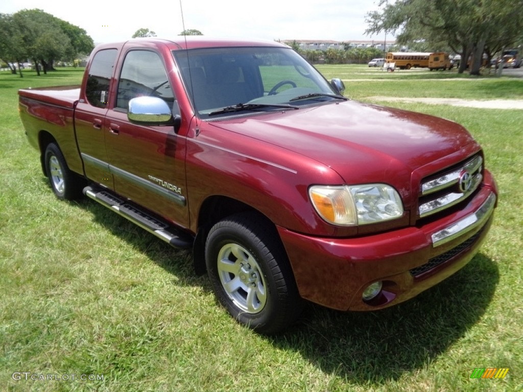 2005 Tundra SR5 Access Cab - Salsa Red Pearl / Light Charcoal photo #70