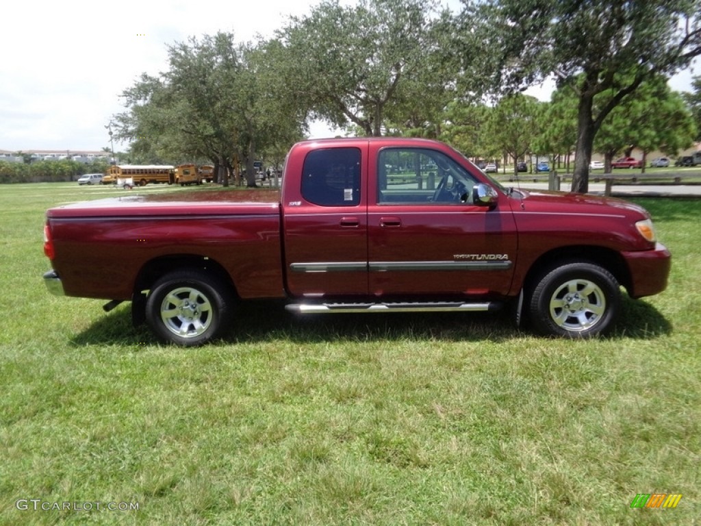 2005 Tundra SR5 Access Cab - Salsa Red Pearl / Light Charcoal photo #74