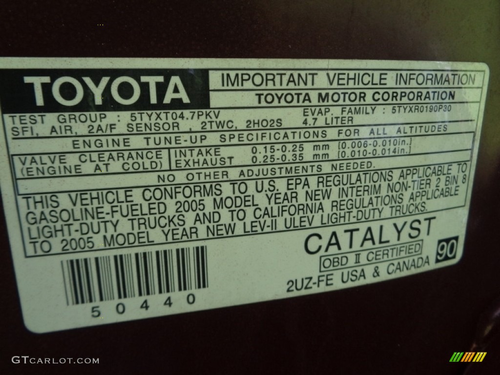 2005 Tundra SR5 Access Cab - Salsa Red Pearl / Light Charcoal photo #96