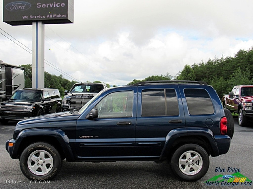 2002 Liberty Limited 4x4 - Patriot Blue Pearlcoat / Dark Slate Gray photo #2