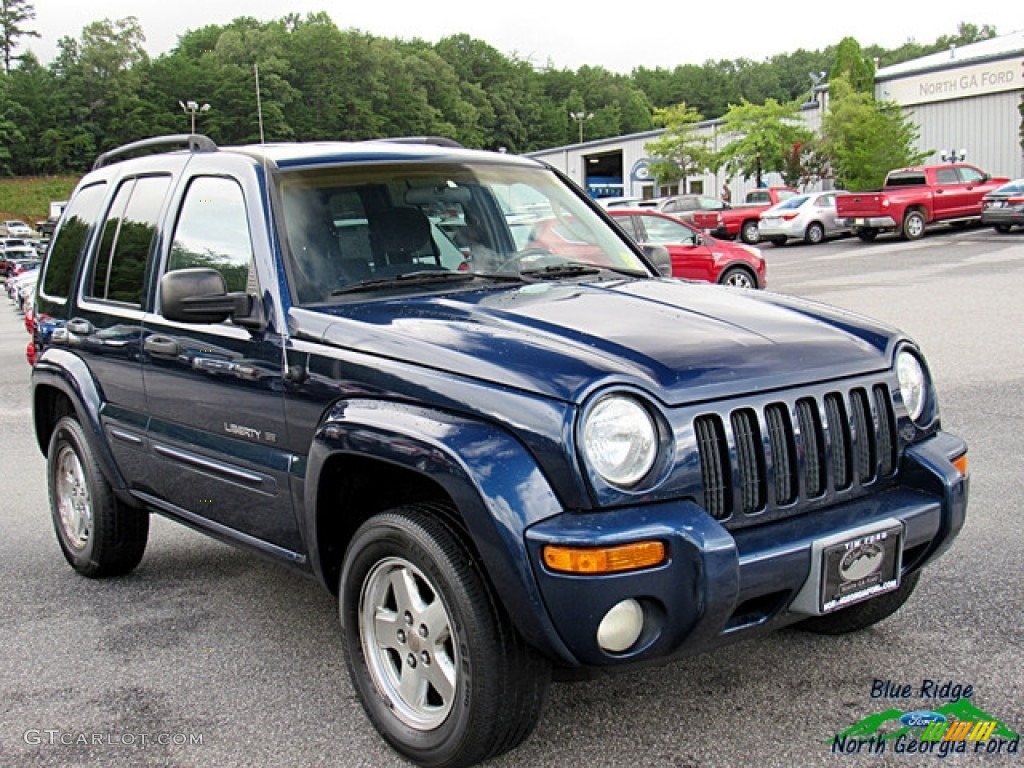 2002 Liberty Limited 4x4 - Patriot Blue Pearlcoat / Dark Slate Gray photo #7