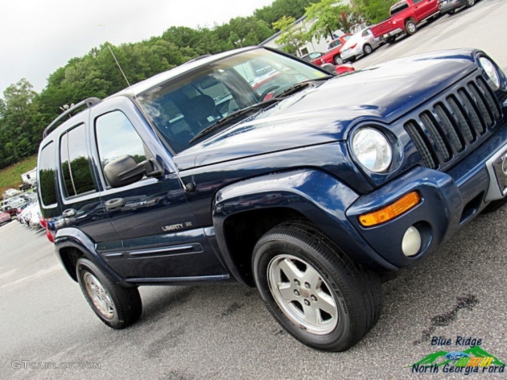 2002 Liberty Limited 4x4 - Patriot Blue Pearlcoat / Dark Slate Gray photo #21