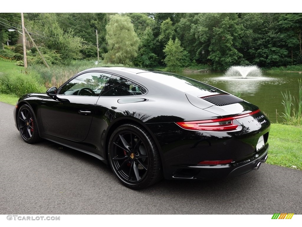 2018 911 Carrera 4S Coupe - Black / Black photo #6