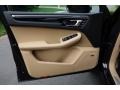 2018 Porsche Macan Black/Luxor Beige Interior Door Panel Photo