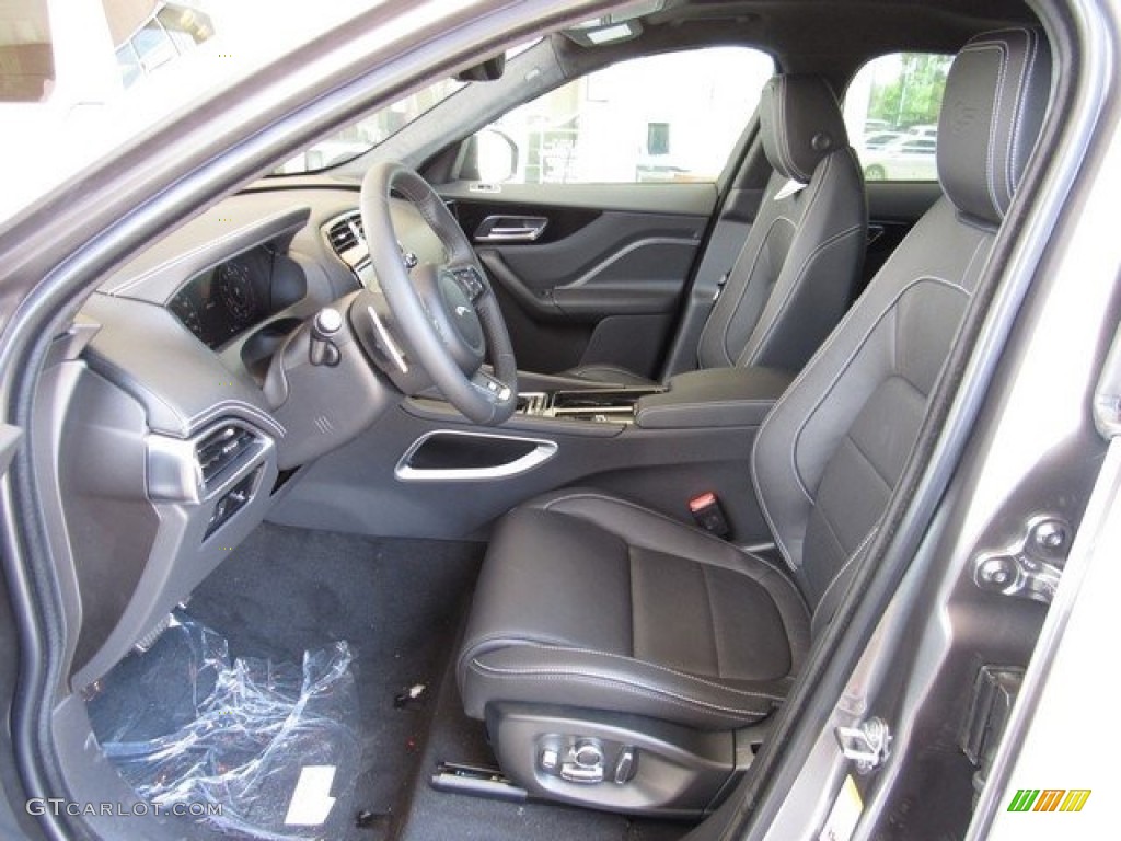 Ebony Interior 2019 Jaguar F-PACE S AWD Photo #128669869