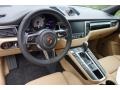 2018 Porsche Macan Black/Luxor Beige Interior Dashboard Photo