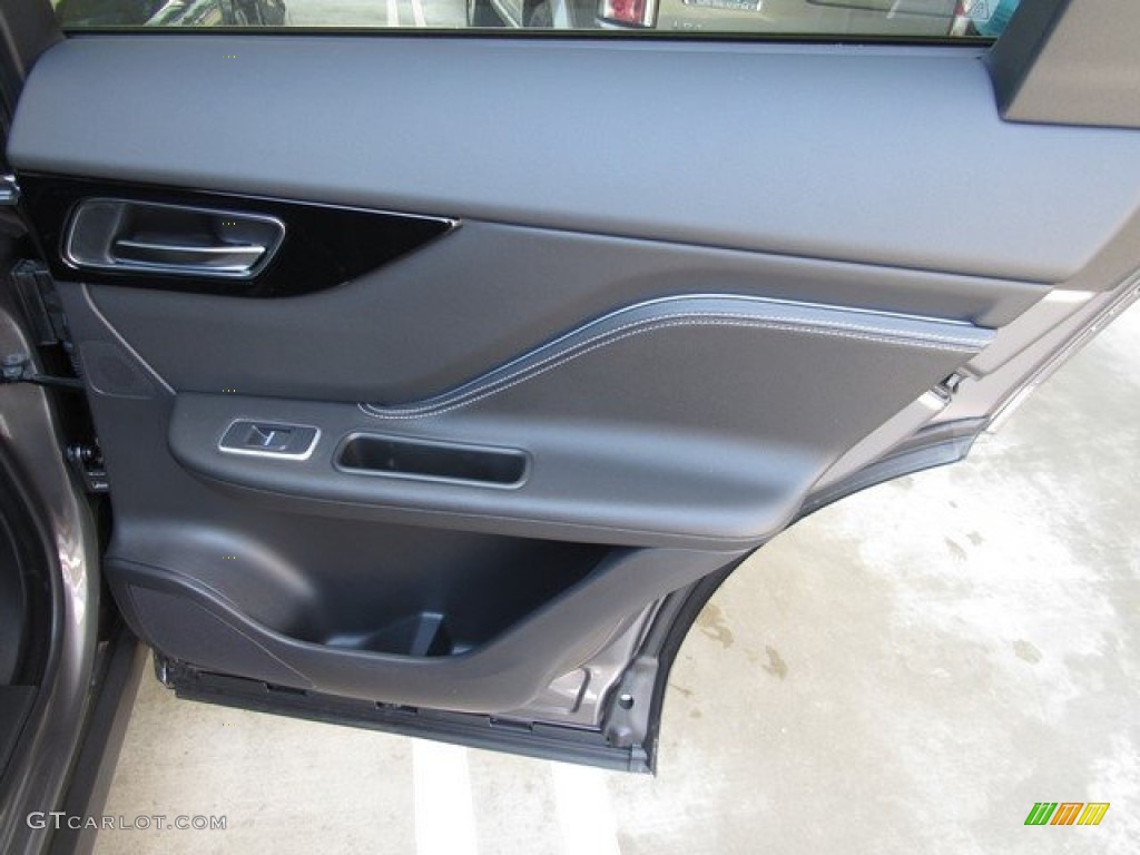 2019 Jaguar F-PACE S AWD Ebony Door Panel Photo #128670119