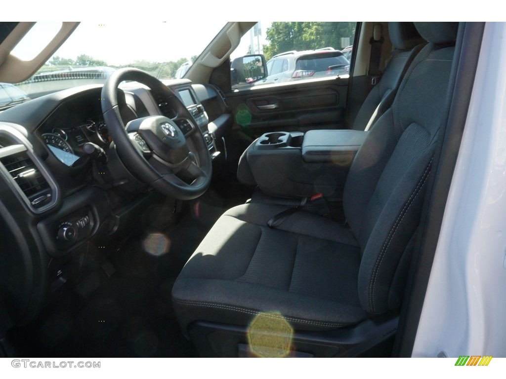 2019 1500 Tradesman Crew Cab - Bright White / Black/Diesel Gray photo #4