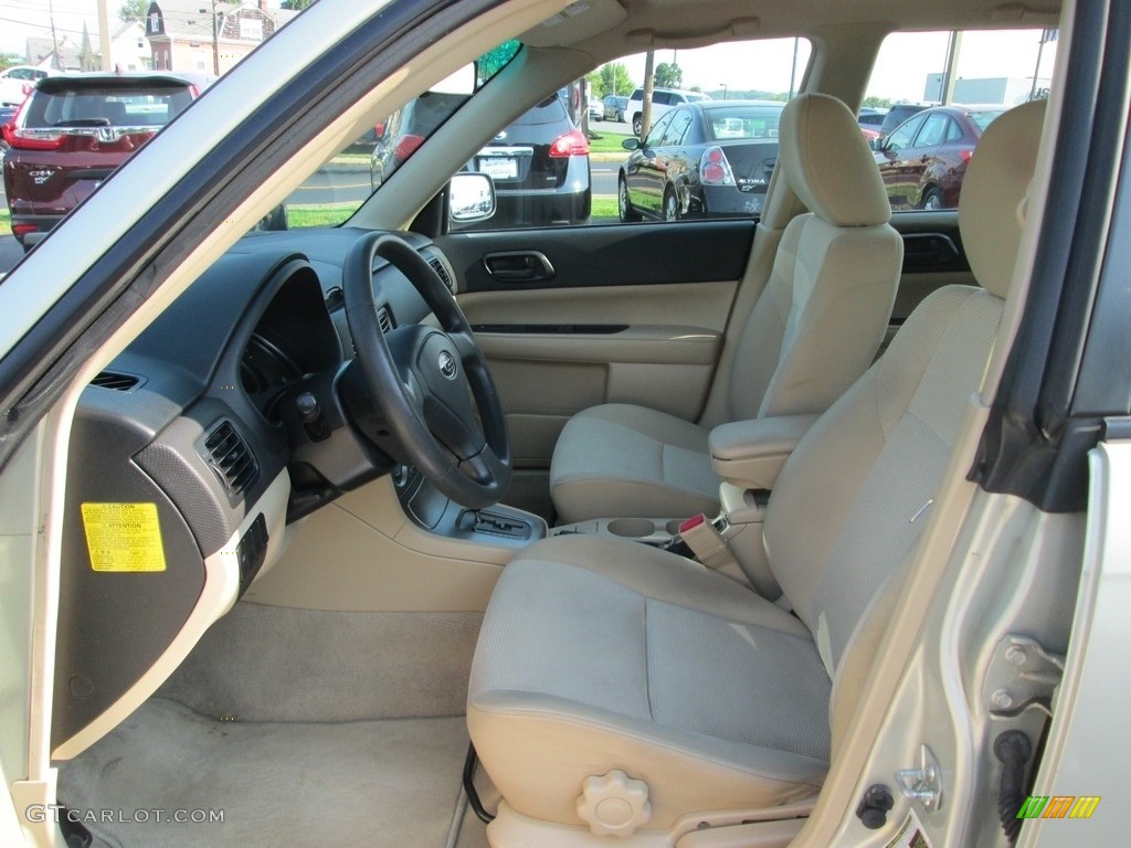 2007 Forester 2.5 X - Champagne Gold Opal / Desert Beige photo #12