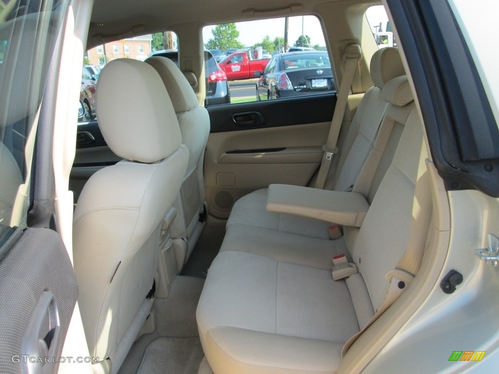 2007 Forester 2.5 X - Champagne Gold Opal / Desert Beige photo #21