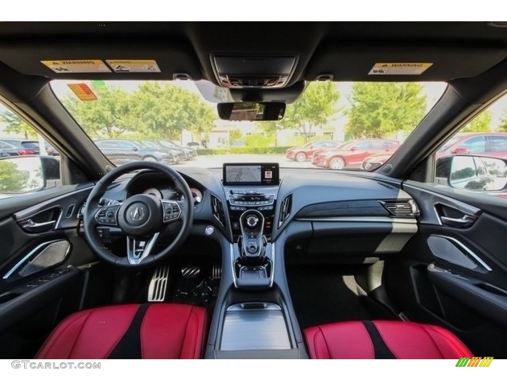 Red Interior 2019 Acura RDX A-Spec AWD Photo #128675328
