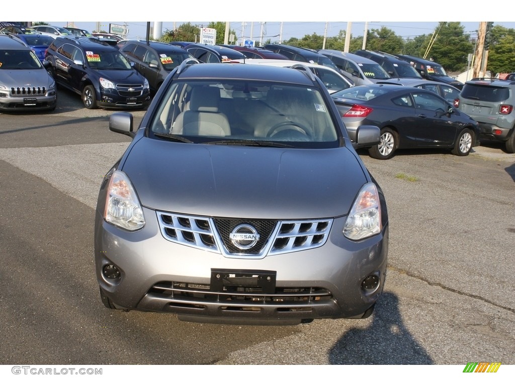 2011 Rogue SV AWD - Gotham Gray Metallic / Gray photo #2