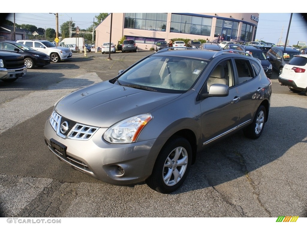 2011 Rogue SV AWD - Gotham Gray Metallic / Gray photo #3