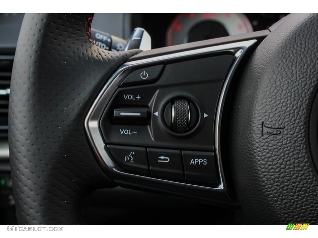 2019 Acura RDX A-Spec AWD Red Steering Wheel Photo #128675767