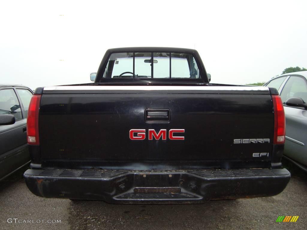 1991 Sierra 1500 SLE Regular Cab - Black / Red photo #4