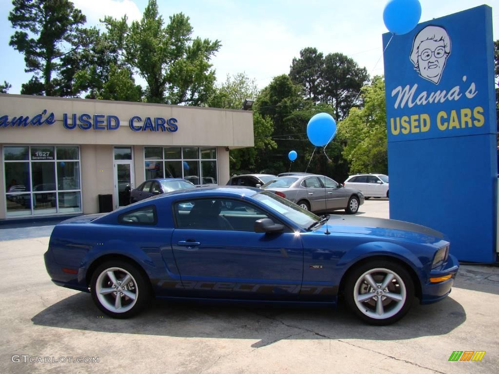 2008 Mustang Racecraft 420S Supercharged Coupe - Vista Blue Metallic / Dark Charcoal photo #2