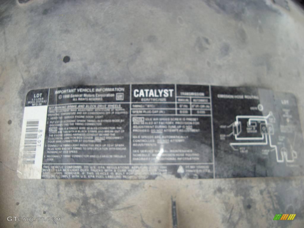 1991 Sierra 1500 SLE Regular Cab - Black / Red photo #9