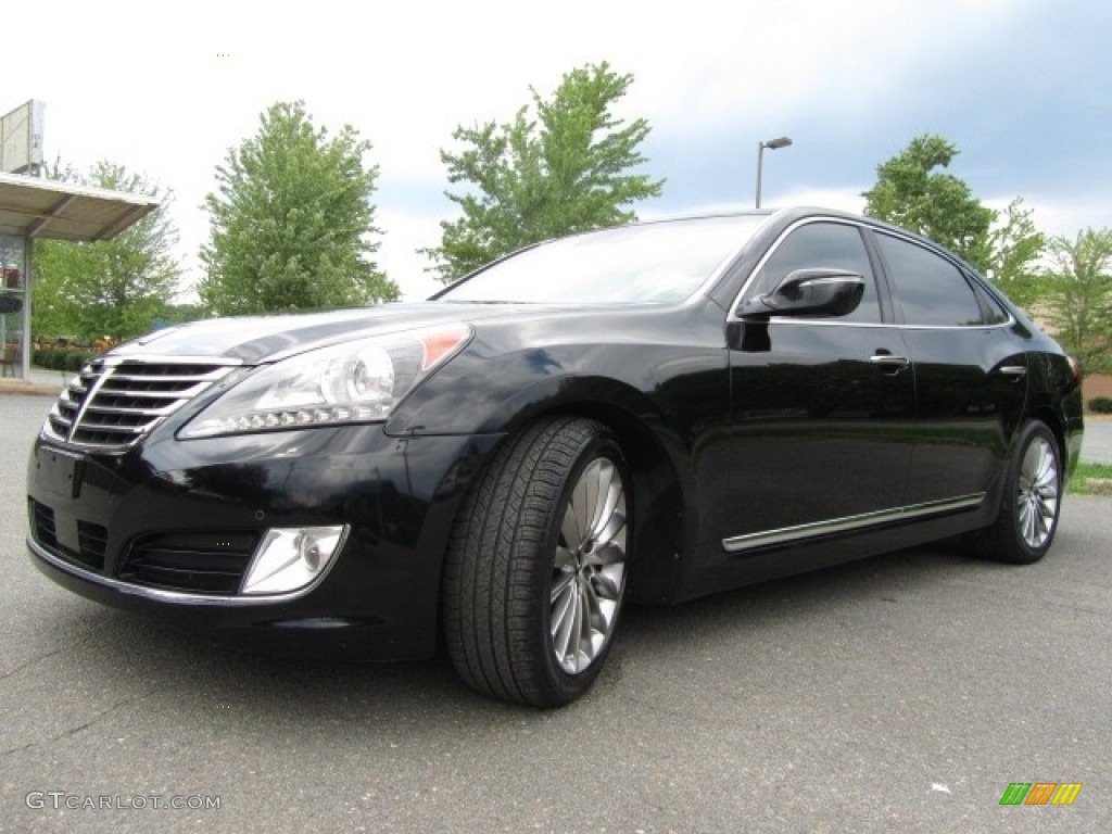 2014 Equus Signature - Caspian Black / Jet Black photo #6
