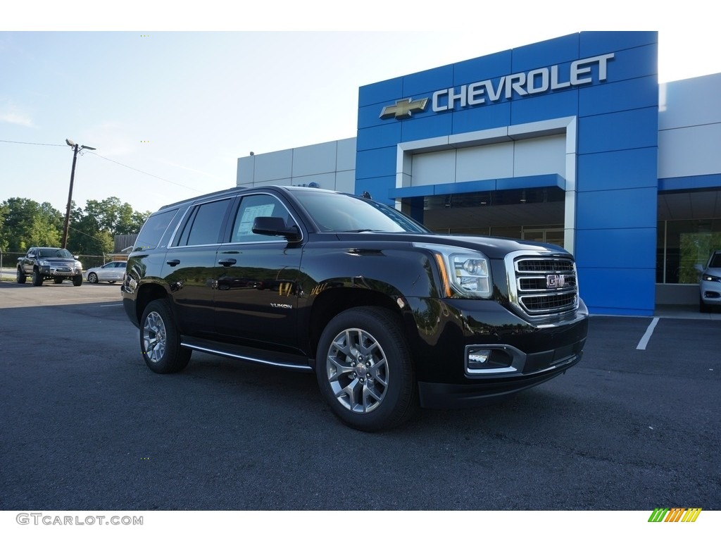 Onyx Black 2019 GMC Yukon SLT Exterior Photo #128678421