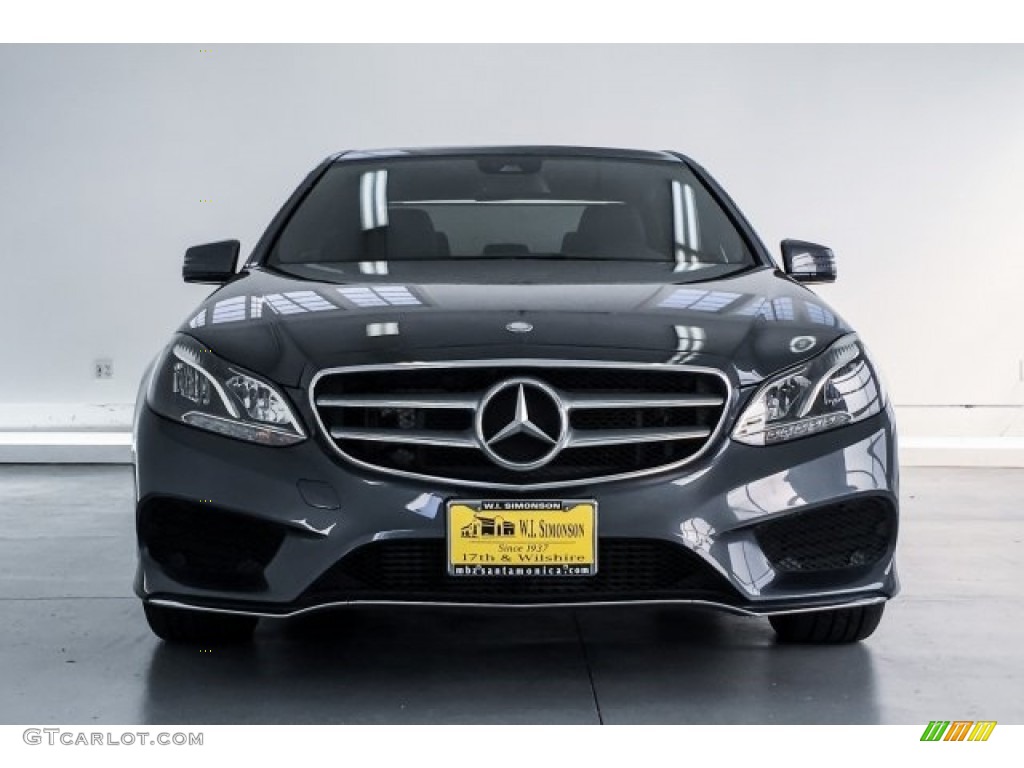 2016 E 250 Bluetec Sedan - Steel Grey Metallic / Black photo #2