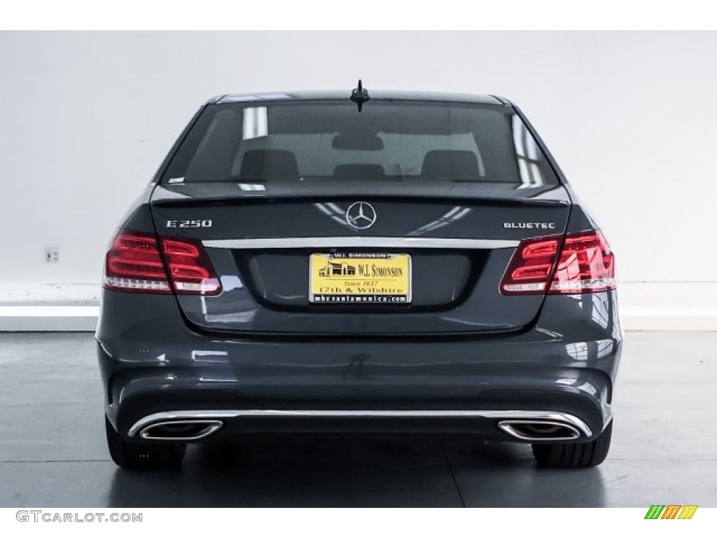 2016 E 250 Bluetec Sedan - Steel Grey Metallic / Black photo #3