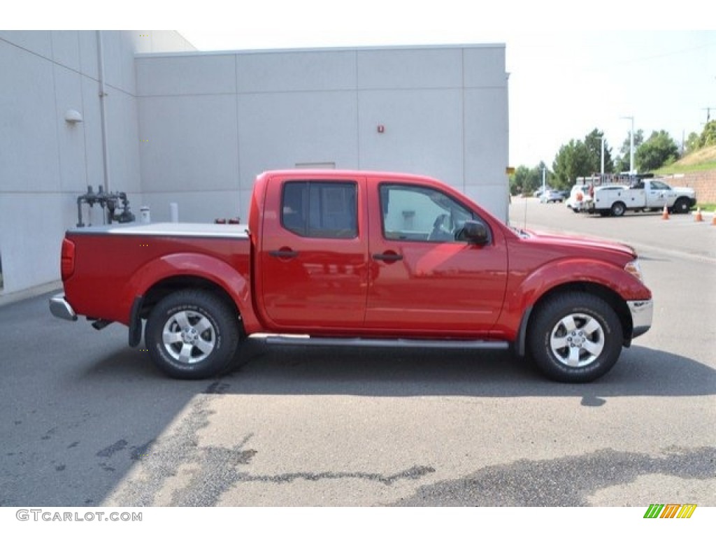 2010 Frontier SE Crew Cab 4x4 - Red Alert / Steel photo #7