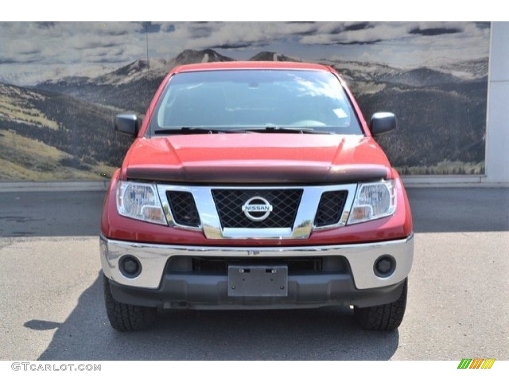 2010 Frontier SE Crew Cab 4x4 - Red Alert / Steel photo #8