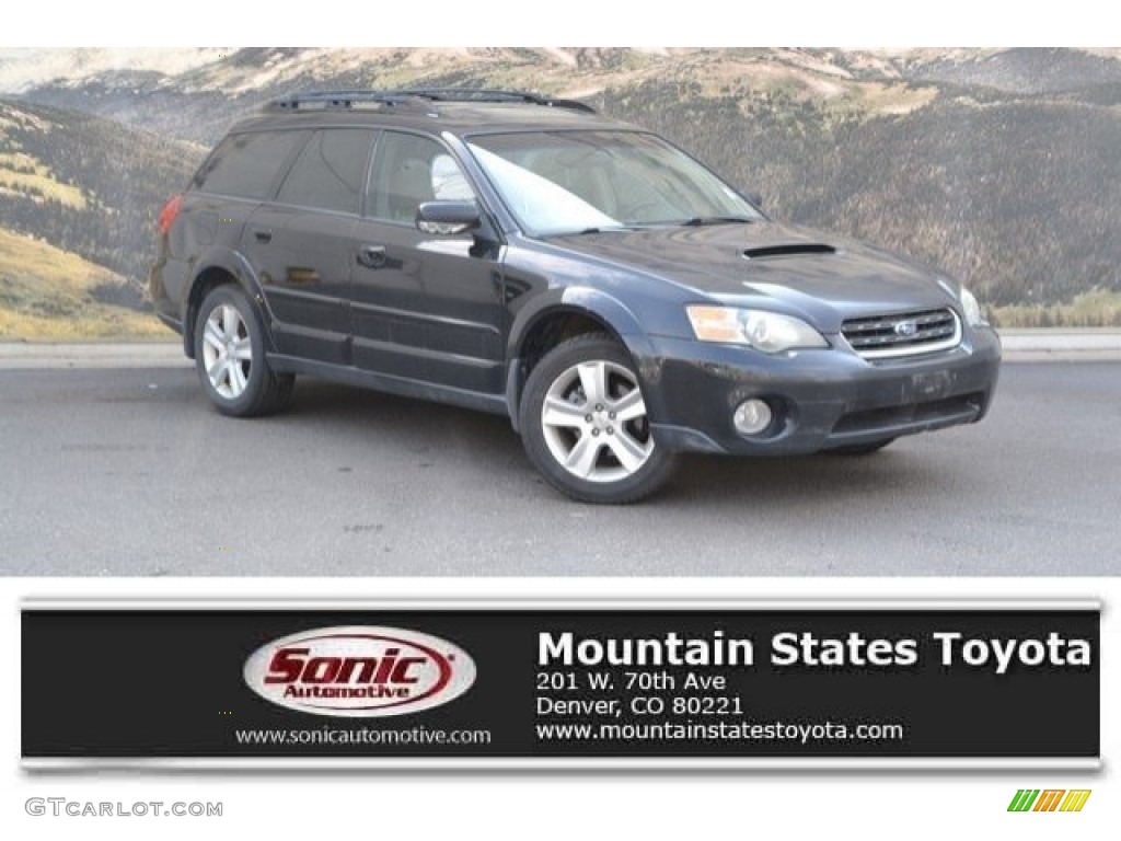 2005 Outback 2.5XT Limited Wagon - Obsidian Black Pearl / Taupe photo #1