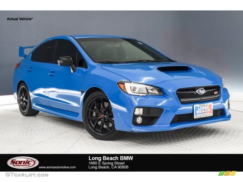 2016 WRX STI HyperBlue Limited Edition - Hyper Blue / Carbon Black/Hyper Blue photo #1