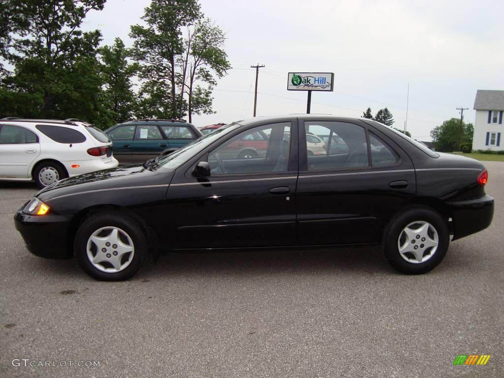 2003 Cavalier Sedan - Black / Graphite Gray photo #1