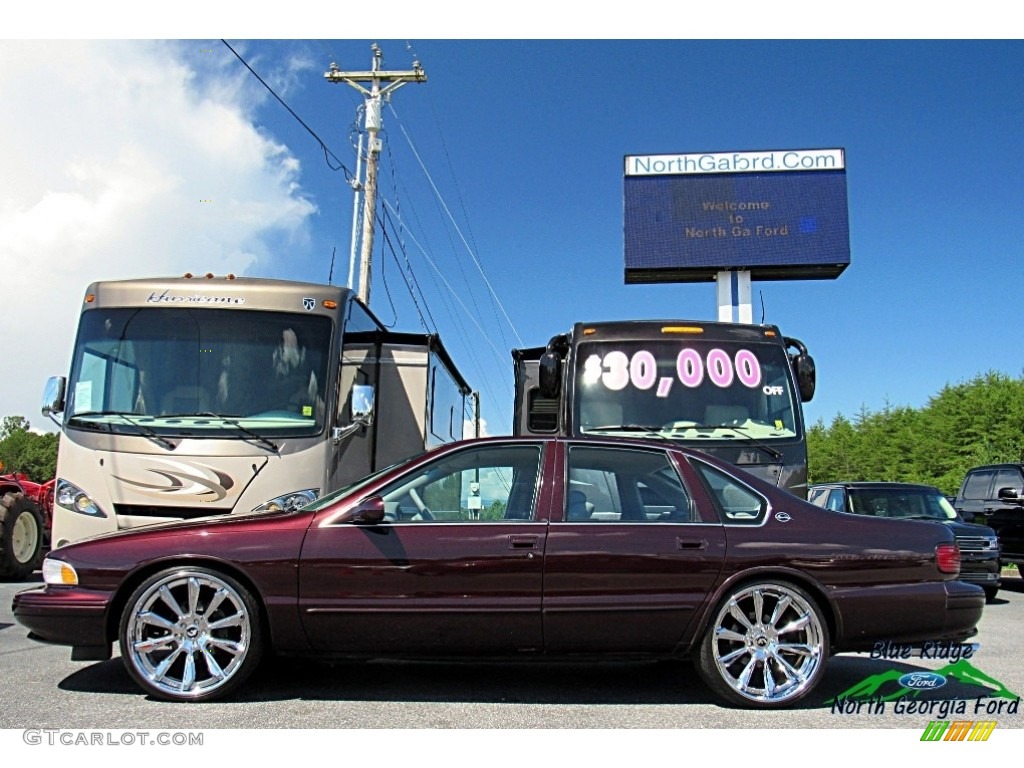 1996 Impala SS - Dark Cherry Metallic / Gray photo #2
