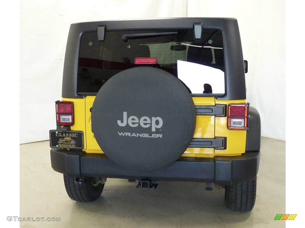2015 Wrangler Unlimited Sport 4x4 - Baja Yellow / Black photo #3