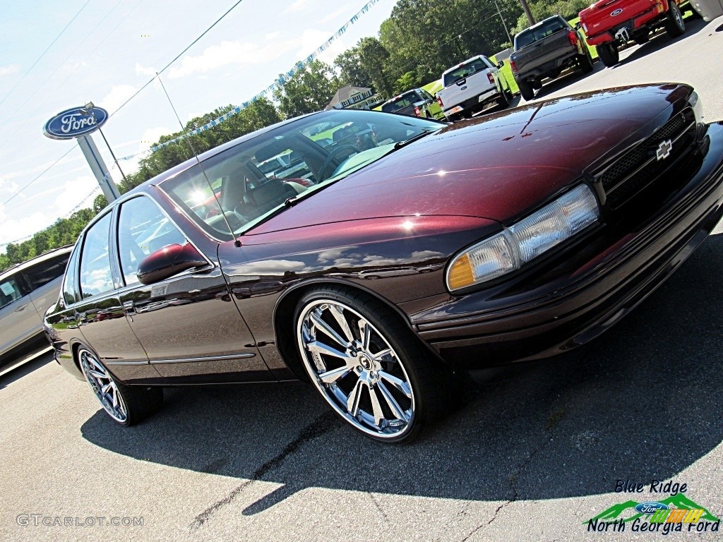1996 Impala SS - Dark Cherry Metallic / Gray photo #30