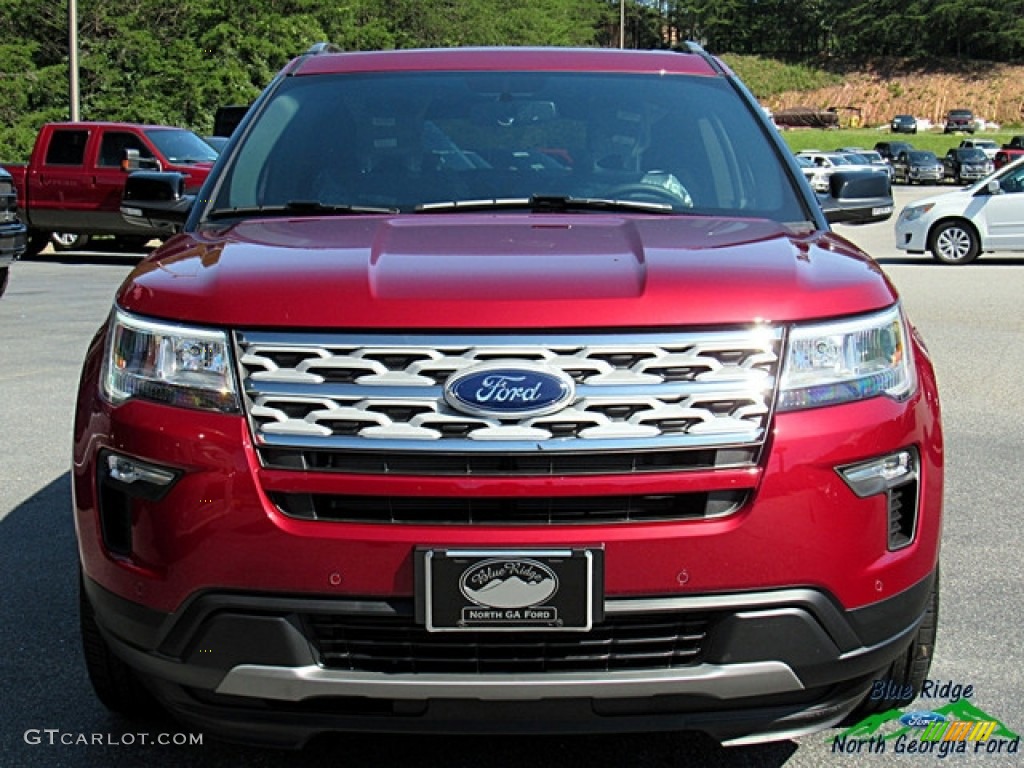 2018 Explorer XLT - Ruby Red / Ebony Black photo #4