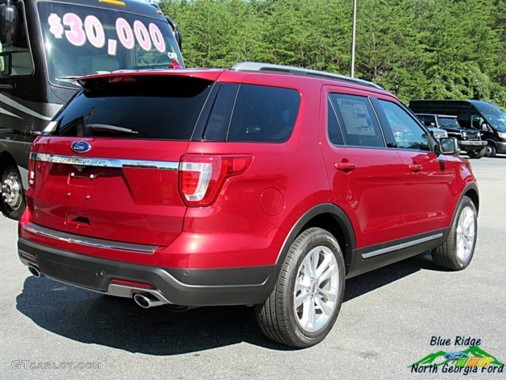 2018 Explorer XLT - Ruby Red / Ebony Black photo #6