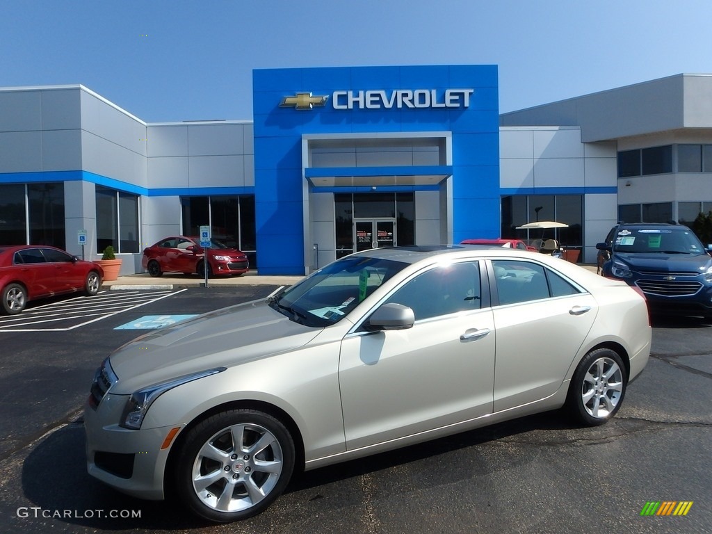 2014 ATS 2.0L Turbo AWD - Silver Coast Metallic / Light Platinum/Brownstone photo #1